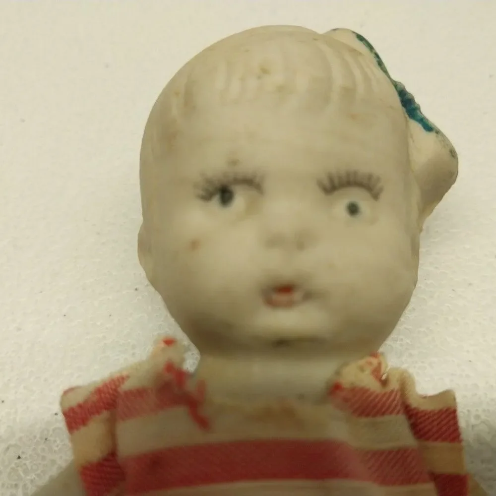 Vintage Made In Japan All Bisque Doll 4.5